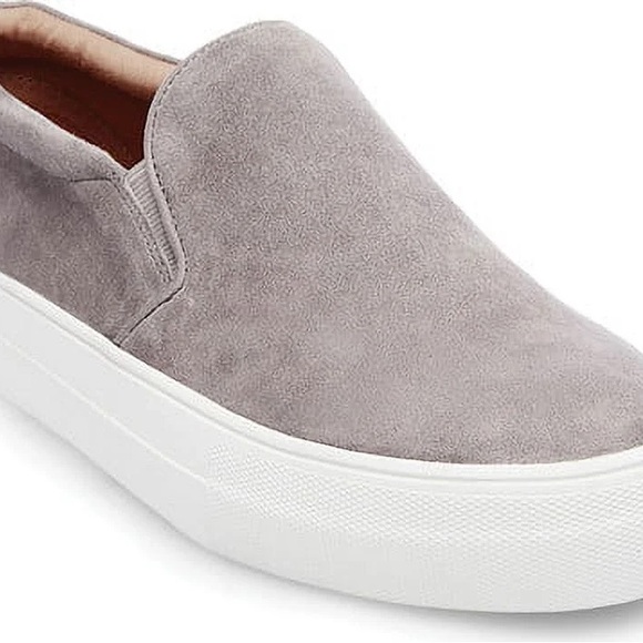Steve Madden Gray Slip-On Suede Sneakers - Picture 5 of 9